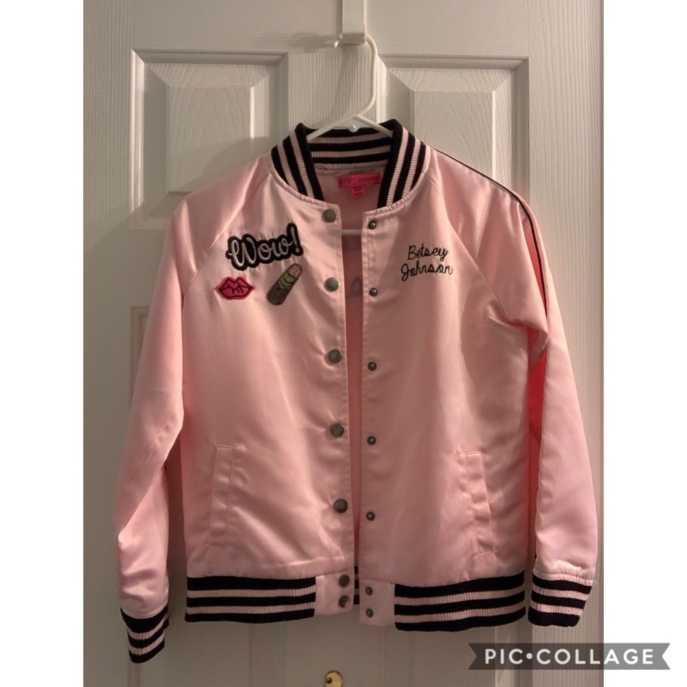 Betsy Johnson Pink Lady Jacket Girls size 14 - Picture 2 of 8